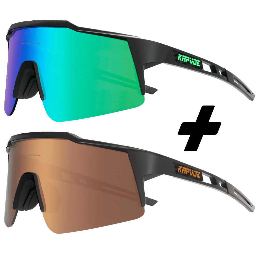 Óculos De Ciclismo Polarizado PolarVision - COMPRE 1 LEVE 2