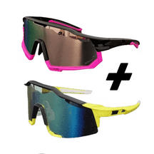 Óculos De Ciclismo com Lente Proteção BikeForce - COMPRE 1 LEVE 2