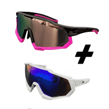 Óculos De Ciclismo com Lente Proteção BikeForce - COMPRE 1 LEVE 2