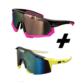 Óculos De Ciclismo com Lente Proteção BikeForce - COMPRE 1 LEVE 2