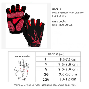 Luva De Ciclismo MOREOK PremiumGel 5MM