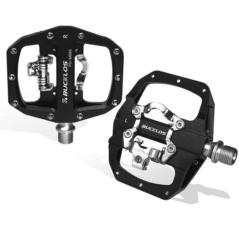 Pedal de Bicicleta em Aço Inox - MTB/Speed - BUCKLOS | Preto